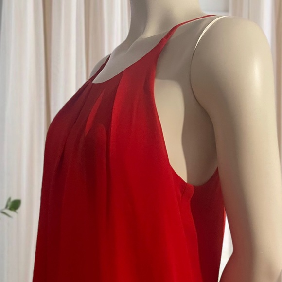 Size M | DNA Couture | Red Pleated Blouse/Top - Picture 10 of 16